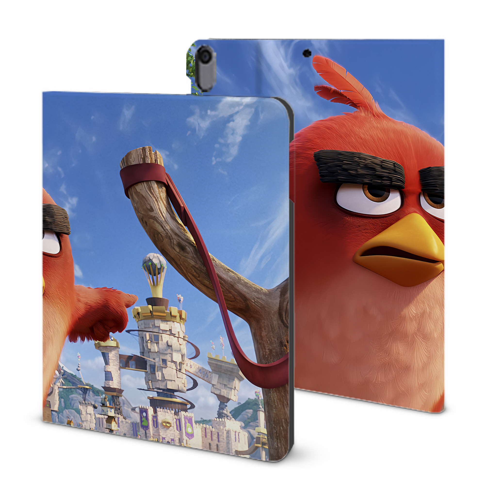 （画像用） Angry Birds アングリーバード IPad ケース ブック型 PUレザー TPU 耐衝撃 軽量 薄型 ペン収納なし 全面保護 IPad 各モデル対応